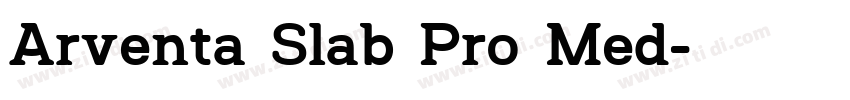 Arventa Slab Pro Med字体转换